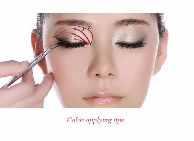 Palette lisse durable de fard à paupières de maquillage d'oeil avec des couleurs du miroir 4