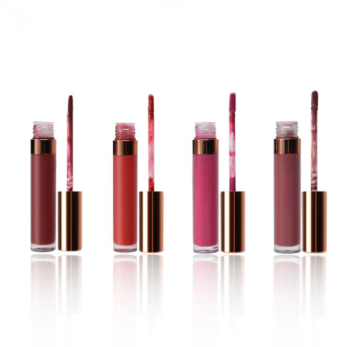 Rouge à lèvres facile mat en métal de velours d'usage de Lipgloss de produits de maquillage de lèvre de beauté hydratant des cosmétiques