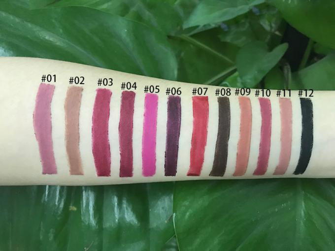 3 ans de rouge à lèvres liquide mat imperméable de durée de conservation, crayon MSDS de revêtement de lèvre de rouge à lèvres