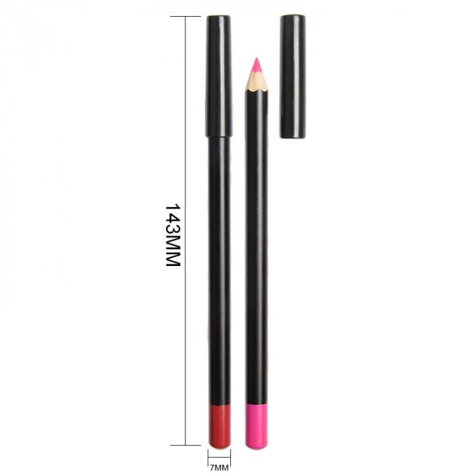 Crayon durable de revêtement de lèvre de taille de L-14CM, crayon durable imperméable de lèvre