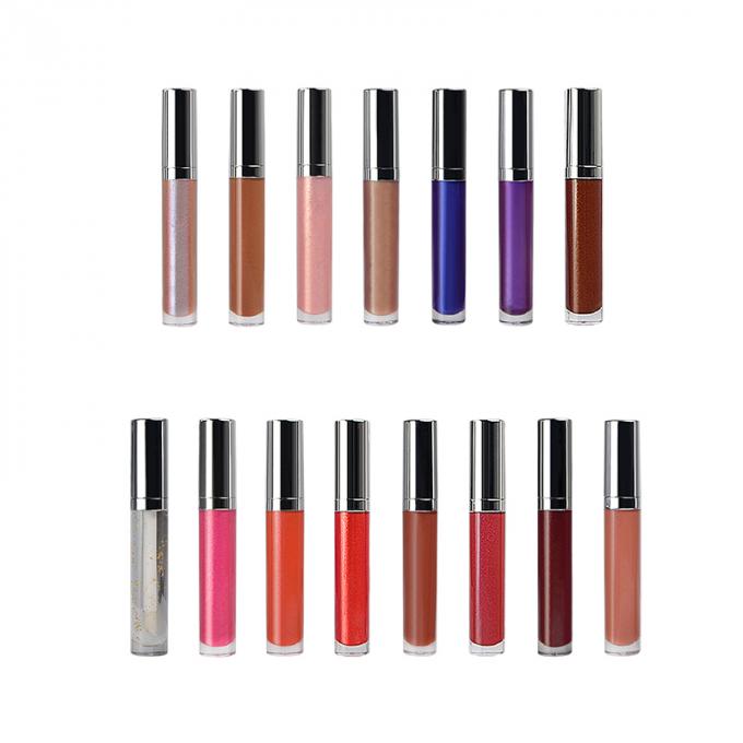 Ingrédient liquide de minerai de Lipgloss de Vegan brillant de 15 de couleurs de lèvre produits de maquillage