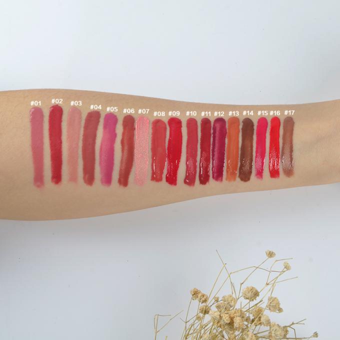 Hydratant des produits de maquillage de lèvre 17 couleurs hydratant la formule de minerai de Lipgloss