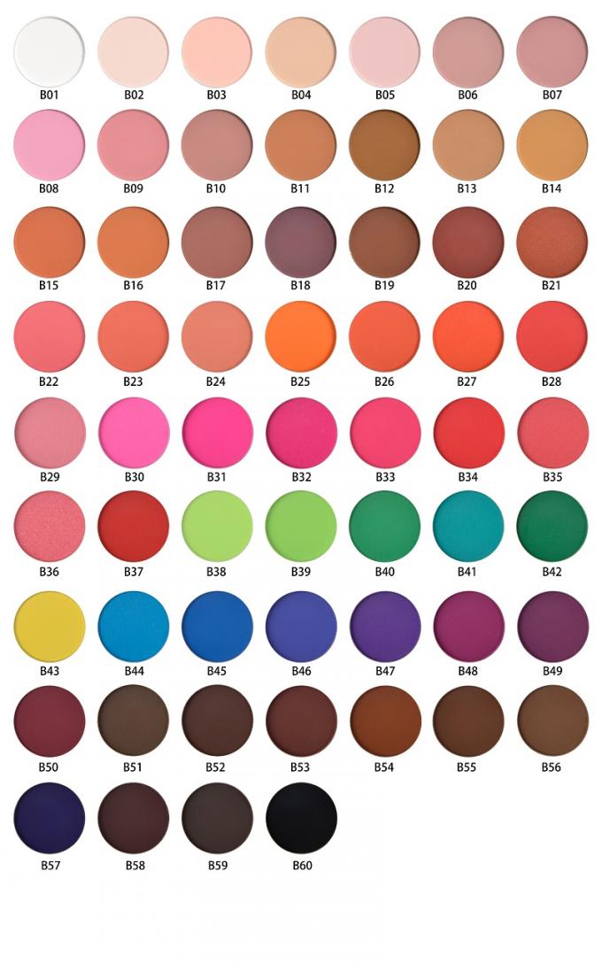 Trous mats de la palette 12 de couleurs d'oeil de maquillage de fard à paupières de miroitement élevé multi du colorant DIY