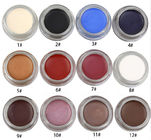 Colorant de couleur de l'eye-liner 12 de maquillage d'oeil de Pacakaing d'eye-liner de gel haut imperméable