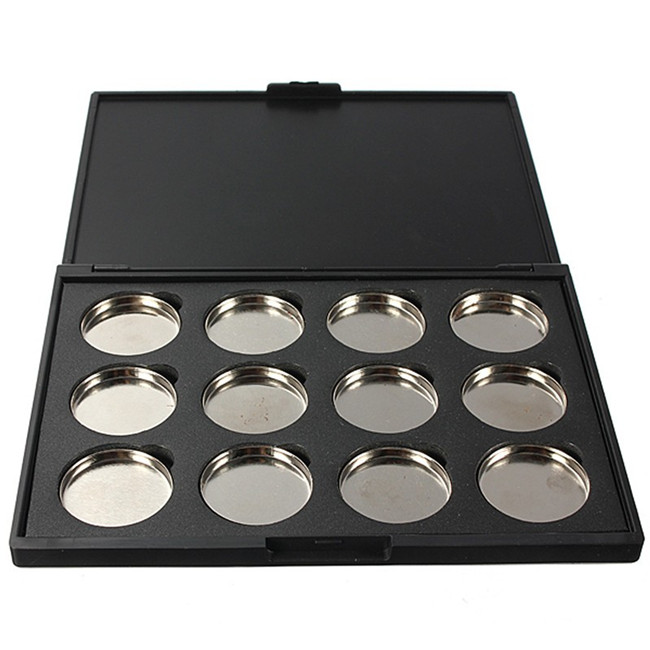 Portable vide fait sur commande magnétique de casserole de la palette 12 de maquillage pour le fard à paupières