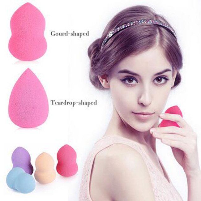Maquillage d'éponge formé par oeuf rose confortable d'accessoires de maquillage de beauté