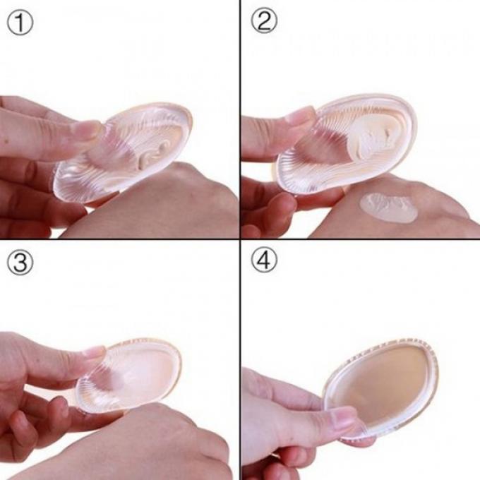 Éponge transparente de maquillage de gel de silicone de beauté d'accessoires faits sur commande de maquillage