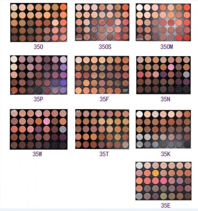 L'étincelle/chauffent les couleurs mates de fard à paupières pour des yeux de Brown, maquillage de base