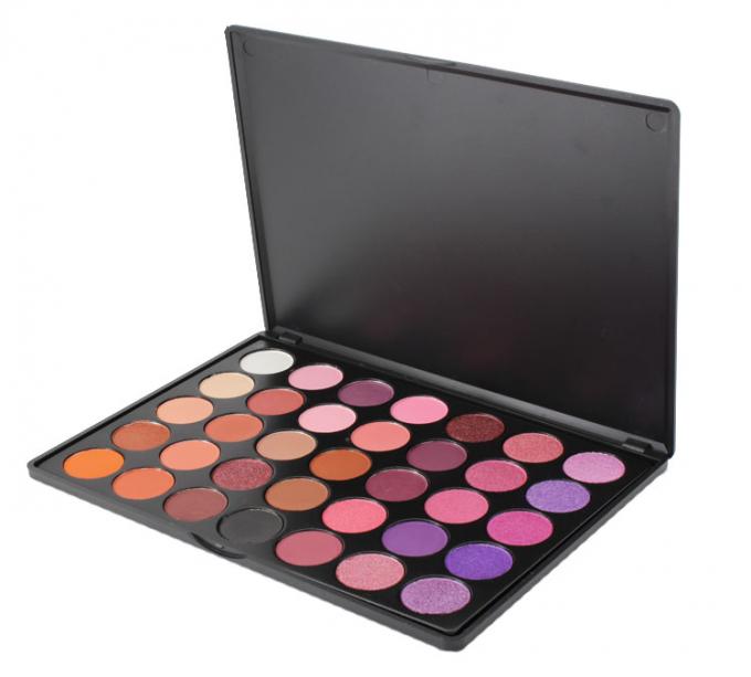 Fard à paupières minéral de scintillement de logo individuel, palette de fard à paupières de maquillage de 35 couleurs