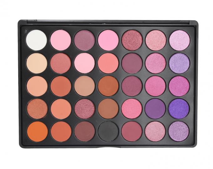 Fard à paupières minéral de scintillement de logo individuel, palette de fard à paupières de maquillage de 35 couleurs