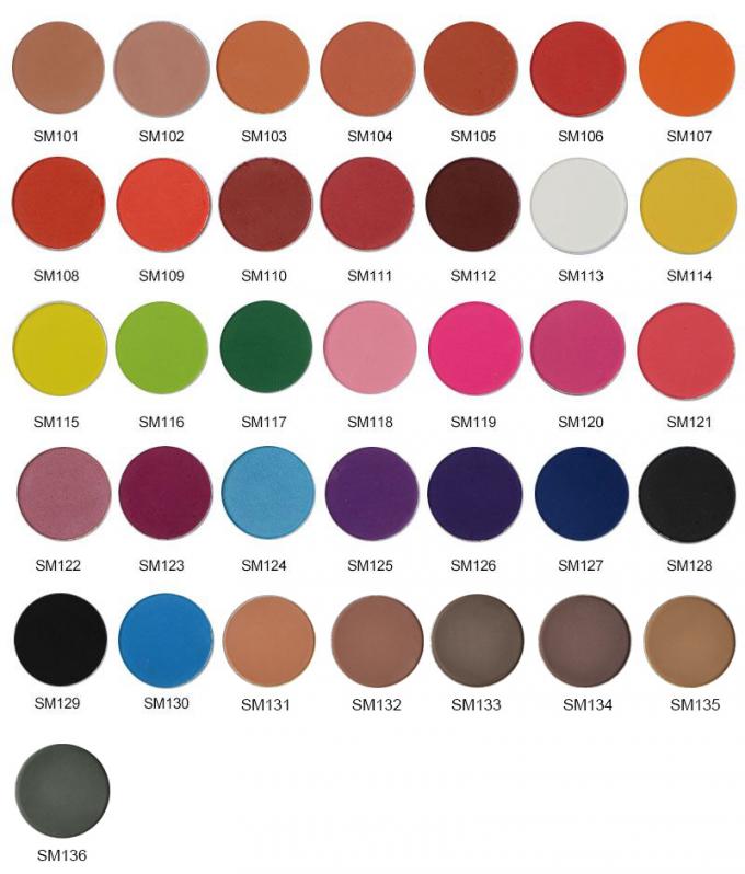 Le fard à paupières DIY de maquillage d'oeil de forme de poudre choisissent la palette de couleurs faite sur commande vident 30 trous