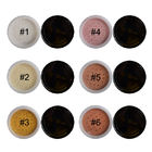 6 couleurs desserrent costume de marque de distributeur de colorant de barre de mise en valeur de poudre le haut pour toutes les occasions